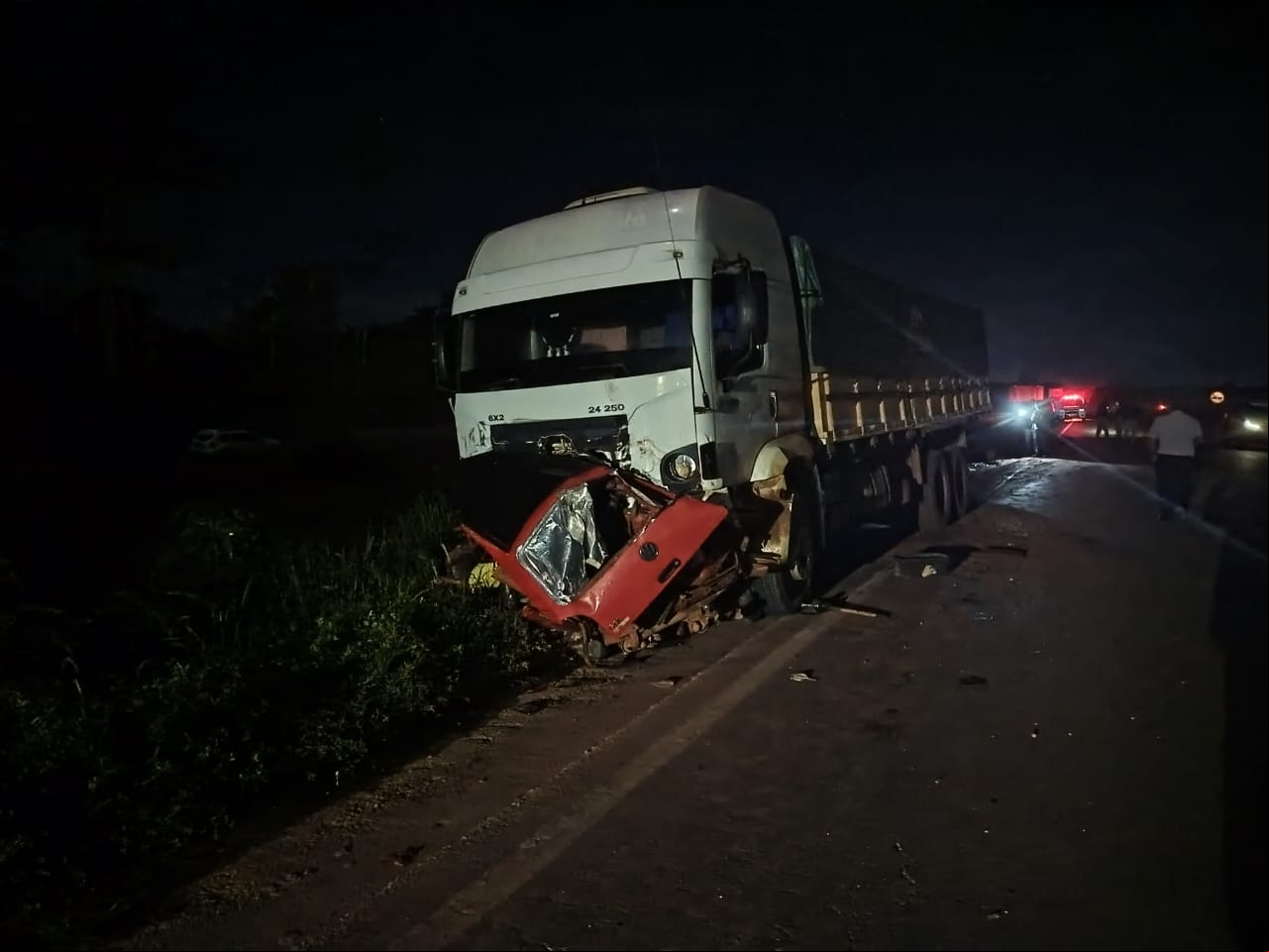 ATUALIZADA: Grave acidente na BR-163 em Matupá-MT; As cinco vítimas são identificadas